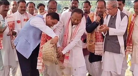 Bhumi pujan of Barechahar Bhaona performed in Jamugurihat