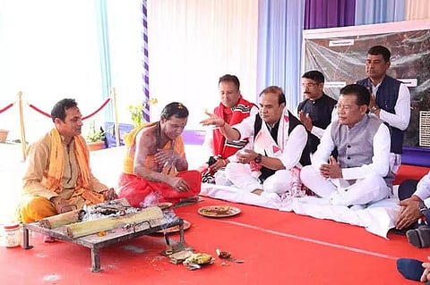 CM Himanta lays foundation stone for projects worth Rs 1,031.68 crore in Lakhimpur