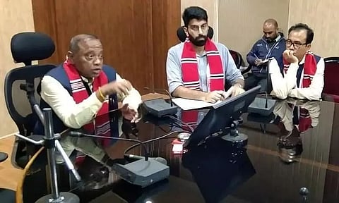 State Minister of Excise, Transport and Fisheries Suklabaidya chairs review meeting in Sivasagar