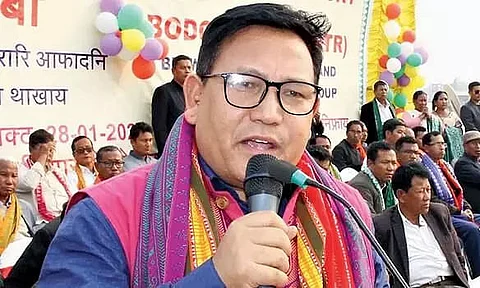 Bodoland Territorial Council (BTC) chief Pramod Boro distributes engagement letters to youths