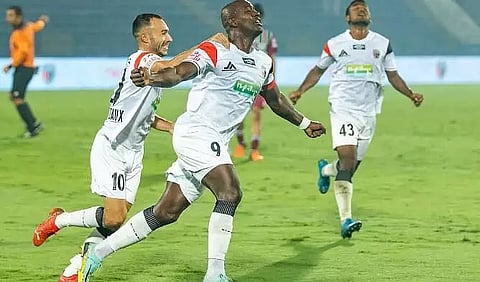 NorthEast United FC score first points of the season