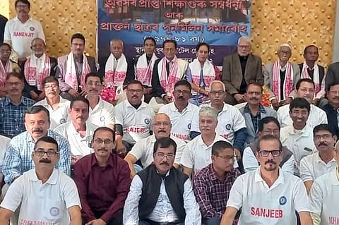 Teachers and students of Mangaldai Government Higher Secondary School reunite after 14 years