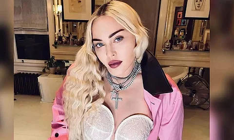 American singer-songwriter and actress Madonna posts video