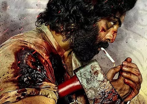 Bollywood actor Ranbir Kapoor's rugged, bloodied look in Sandeep Reddy's Animal