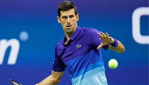 Serbian tennis player Djokovic earns first win of season, Medvedev advances