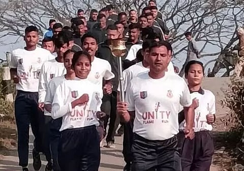 National Cadet Corps flagged off Unity Flame Run