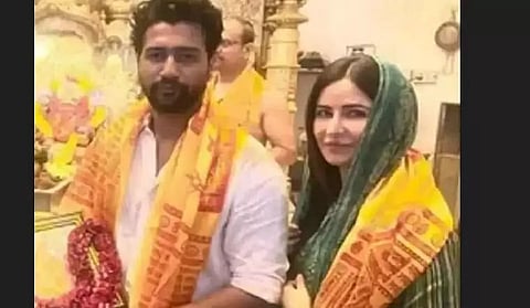 Katrina Kaif and Vicky Kaushal visit Siddhivinayak Temple