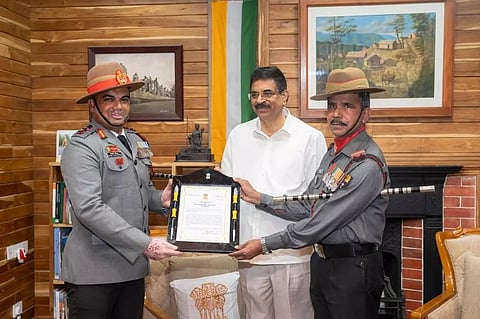 Assam Rifles receives Governor of Mizoram Unit Citation
