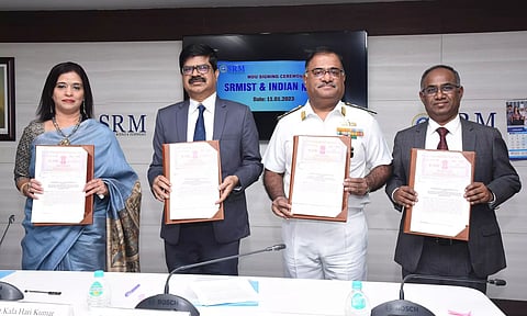 Indian Navy, SRM IST sign Memorandum of Understanding (MoU)