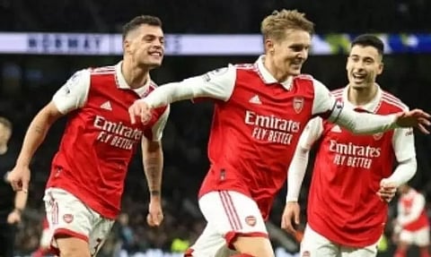 Arsenal strengthens grip in EPL after winning against Tottenham