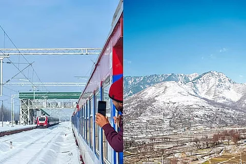 Railway Minister Shares Breathtaking Images Of Snow-Covered Railway line, Asks Internet To Guess