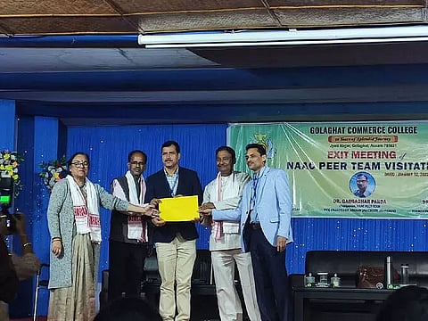 Golaghat Commerce College awarded grade 'A' by NAAC