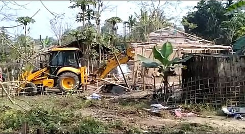 Golaghat district administration carries out eviction drive