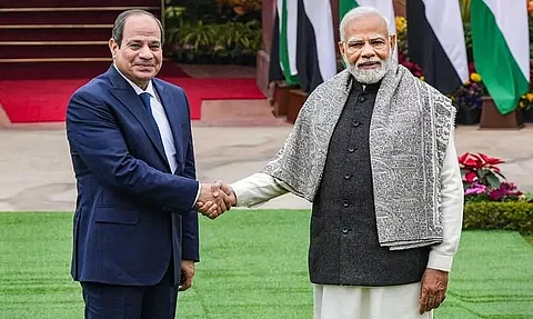 PM Modi held conversations with Egypt President El-Sisi, focused on strategies to elevate bilateral ties