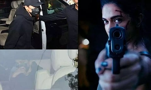 Indian actress Deepika hides face under hoodie to see public's reaction