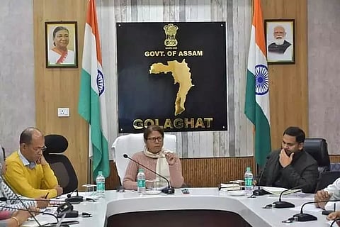 Finance Minister Ajanta Neog chairs review meeting at DC Office, Golaghat