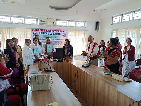 Magazine and report of the Students' Research Project released at Doomdooma College