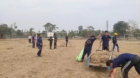 Nehru Yuva Kendra, Tinsukia organized 'Sramdan Sibir' at Rupai Siding