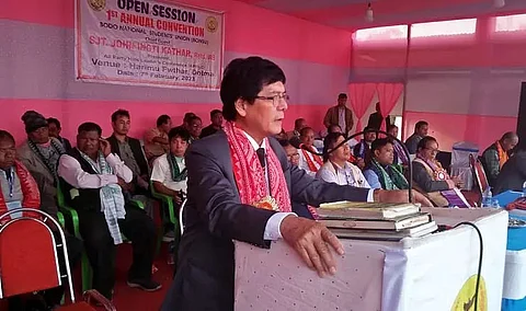 Implement 6th schedule in true term: AHLC chief Jones Ingthi Kathar