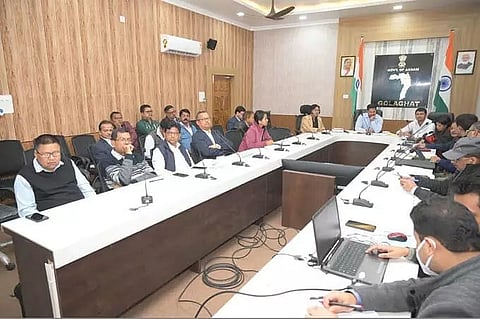 Golaghat Deputy Commissioner reviews progress of developmental projects