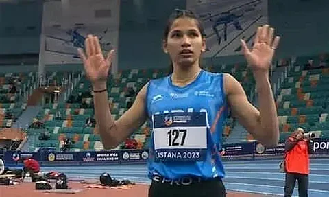 Asian Indoor Athletics Championships 2023: Jeswin Aldrin, Jyothi Yarraji win silver medals