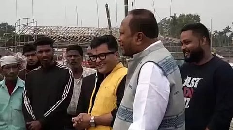 Rajya Sabha MP Pabitra Margherita visits Baresohoriya bhaona site