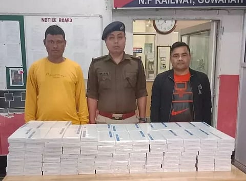 Cigarettes of foreign origin seized at Guwahati station