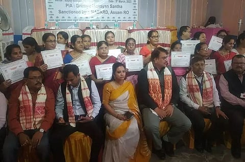 Certificates to successful women SHG trainees distributed in Nagaon