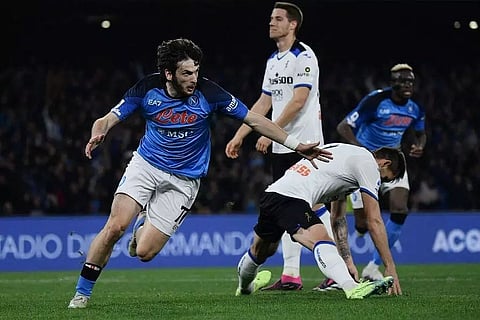 Kvaratskhelia helps Napoli conquer Atalanta, maintain top position in Serie A