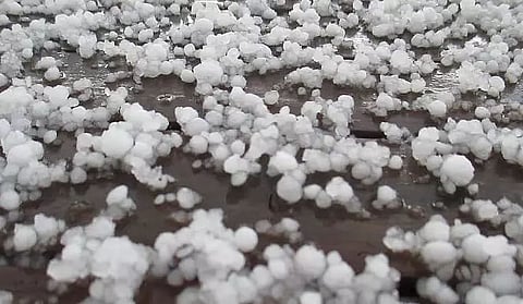 Hailstorm lashes Dhakuakhana subdivision of Lakhimpur district