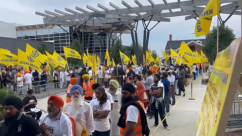 Mahatma Gandhi Statue In Canada’s Ontario Defaced with Pro-Khalistan Grafitti