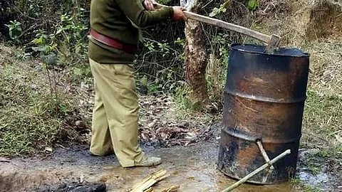 Assam: Illicit Liquor Manufacturing Units Destroyed by Excise Officials