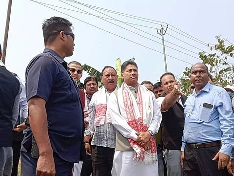 Pijush Hazarika inaugurates beautification scheme of Marabharali river in Tezpur