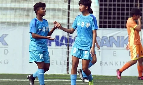 Shilji scores five as India hammer Bhutan 9-0 at SAFF U-17 Women's Championship
