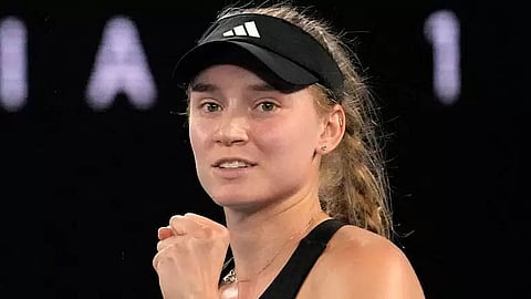 Elena Rybakina saves match point to extend win streak; Mertens wins