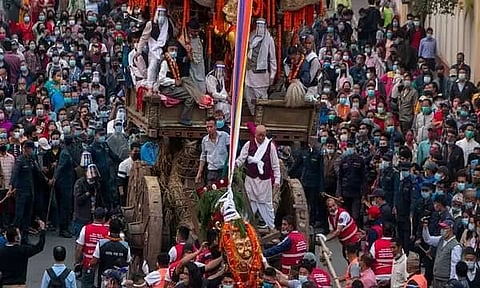Kathmandu’s longest chariot festival honouring Lord of Rain begins