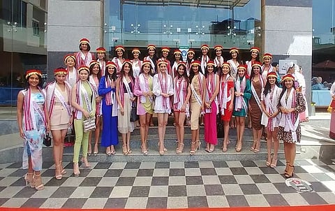 Femina Miss India contestants arrive for grand finale in Imphal