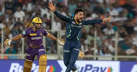 Gujarat Titans spinner Rashid Khan clinches first hat-trick of IPL 2023