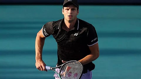 Hubert Hurkacz of Poland rallies to beat Laslo Djere of Clay-Court Monte Carlo Masters