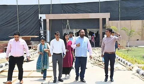 Health Minister Keshab Mahanta inspects AIIMS, Changsari construction site