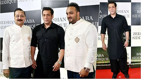 Salman Khan slays in pathani suit at Baba Siddique’s Iftaar party