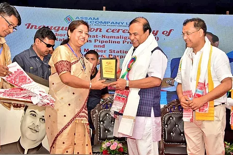 Himanta Biswa Sarma Innaugarates CNG Station in Golaghat