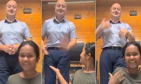 Late veteran actor Satish Kaushik's daughter dances with Anupam Kher, says 'Papa was a better dancer'