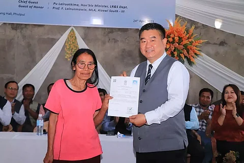 Property Cards Distributed Among Villagers of Mizoram