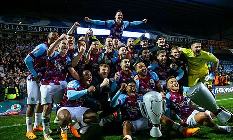 Burnley beat rival Blackburn Rovers to seal Championship title