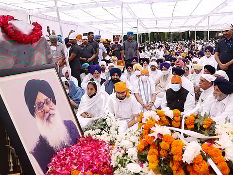 Badal, towering leader of Punjab politics, cremated with state honours