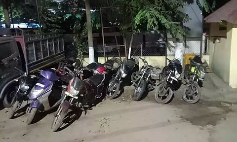 Sonitpur police recovered 10 stolen bikes from Thelamara area