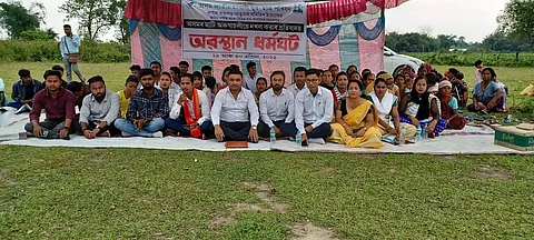 Stir against encroachment upon Assam land by Arunachal Pradesh continues