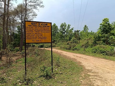 Poor construction of road under Pradhan Mantri Khanij Kshetra Kalyan Yojana (PMKKKY) in Dima Hasao