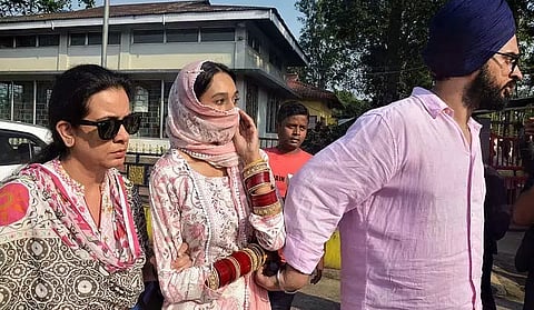 Amritpal Singh’s wife Kirandeep Kaur meets him in Dibrugarh Central jail